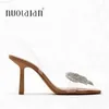 Sandalen Sommer Frauen Schuhe Schmetterling-knoten High Heels PVC Transparent Slingback Sandalen Mule Casual Schuhe Frau Zapatos Muje L230720