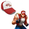 Klimat Terry Bogard Cap Fury Fatal Hat Kungen av Fighters Trucker Cap Cosplay Coser Cotton Cap Hat Caps för män Cosplay Q1223287I