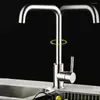 Kitchen Faucets Faucet Stainless Steel Single Handle And Cold Mixed Water Hole With 60cm Inlet For Sink Taps