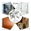 12st starkt självhäftande rostfritt stål handduk moppkrokar vägghängare för hängande kök sovrum badrum tillbehör l230704