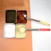 Cucchiai Cucchiaio da salsa in acciaio inossidabile con manico lungo in gomma Mestolo per diffusione anti-pizza Misurino Stoviglie da cucina da cucina