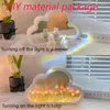 Night Lights Cloud Tulip DIY Material Package Handmade Tulips Flowers Table Lamp Valentines Day Gifts Home Decor For Living Room