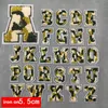 Bag Parts Accessories 55 cm AZ Felting camouflage Towel English letter Patches for Clothes Embroidery Appliques Clothing name Diy Craft 230719