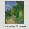 Toile abstraite Art Bend in the Road Through the Forest Paul Cezanne Handcrafted Oil Painting Modern Decor Studio Apartment