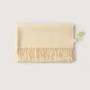 Scarves Acrylic Beige Color Long Scarf With Tassel Women Winter Warm Soft Cashmere Feel Shawl Female Fashion Bufandas Wraps 2023