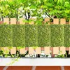 Decorative Flowers Grass Wall Panel Artificial Boxwood Privacy Hedge Screen Multipurpose Greenery Fence For Home Garden