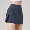 Schnell trocknende Yoga-Shorts für Damen, Laufshorts, hoch taillierte Tennis-Workout-Shorts mit Reißverschlusstaschen