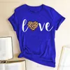 Xinpintong Valentine's Day T-shirt Love LOVE Women's Short Sleeve T-shirt