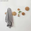 Creative Coat Rack Clothes Rack Wooden Round Coat Hooks Wall Decor Towel Hooks Living Room Bedroom Entrance Coat Hangers L230704