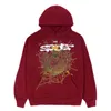 24 Newluxury Pullover Schwarzer junger Schläger 555555 Angel Hoodies Fashion Sweatshirt Set Brown Männer Schuhdruck Spinnen Web Sweatshirts Designer Frauen Red Hoodie