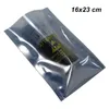 100pcs / lot 16x23cm ESD Anti Static Open Top Poly Heat Seal Bag pour Chargeur Electronique Imprimé Attention Logo Vide Plastique Chaleur 253n