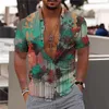 Mens Casual Shirts Zomer Aloha shirt Oversized 3D Print Straat Kleding Top Bloem Patroon Y2k Luxe Kostuum Designer 230720