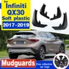 Set Molded Car Mud Flaps For Infiniti QX30 2017 2018 2019 Mudflaps Splash Guards Mud Flap Mudguards Fender Car Accessories287J