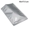 10x17 5cm 100pcsセルフシール可能食品純粋なアルミホイルパッキングバッグMylar Foil Closable Food Storage Zipper Lock Food Packaging 196l