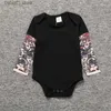 Tute Racconti per bambini Abbigliamento per bambini Primavera e autunno Bambino manica lunga Pagliaccetto tatuato Braccio di fiori appena nato Vestiti da arrampicata INS Cappotto con fiocco T230720