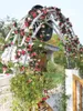 装飾的な花250cmローズ人工ガーランドウェディングデコレーションハンギングブドウガーデンアーチクラフトDIY偽の植物の家屋の装飾