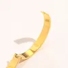 Bransoletki bransoletki designerskie Projekt Bracelets Bracelets 18K Gold Srebrna Srebrna Stal nierdzewna Mankieta Mankieta Kobieta Bransoletka dla biżuterii urodzinowej