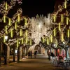 Cuerdas 30/50cm 8 tubo lluvia de meteoritos lluvia luces LED para árbol de Navidad decoraciones al aire libre calle guirnalda año Navidad Decoración