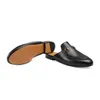 Kvinnor män äkta läder tofflor sandal mule lady glida mocka sandale casual skor män duk sommar toppkvalitet lyxdesigner utomhus kvinnor reglage loafer gåva