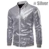 Men's Jackets Men Male Sequined Stylish Slim Long Sleeve Baseball Jacket Coat Zipper Wedding Party Tuxedo Suit Night Clubwear 230719