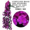 Dekoracyjne kwiaty fiolet sztuczny bluszcz liść girland winorośl Fake Johnnyjump Flower Wall wiszący koszyk Orchid Wedding Party Home Decor