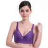New deep v plus big sizes lace bras for women bralette underwear sexy lingerie super push-up bra291S