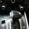 Auto Styling Konsole Schalthebel Griff Kopf Rahmen Abdeckung Carbon Faser Aufkleber Für Audi A4 B8 B9 A5 A6 A7 Q7 q5 Innen Accessories245l
