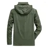 Herrenjacken, Outdoor-Jacke, Herren, Militär, Wandern, Kapuzenmantel, Camping, wasserdicht, leicht, Herbst-Windjacke