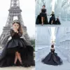 Black Hi-Lo Tulle barn Tutu Flower Girl Dresses First Communion Party Prom Princess Gown Bridesmaid Wedding Formal Endan Dress2207