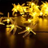 Strings Creative 20/30Led Solar Dragonfly String Light Outdoor Impermeabile Christmas Fairy Lights Prato Lampade Decorazione del giardino