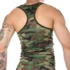 Herren Tank Tops CLEVER-MENMODE Männer Tank Tops Unterhemd Gym Bodybuilding T-shirt Fitness Muskel Ärmelloses Singlet Camouflage Top Weste 230719