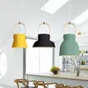 Lampes suspendues Macaron Métal Texture Lumières Plafond Lustre Lit Chambre Décor Nordique Moderne Cuisine Suspension Lampe LED Luminaires