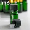960pcs / lot Frasco cuentagotas vacío de vidrio de 5 ml para aceites esenciales Verde Botellas de líquido electrónico de 5 ml Qwwlj