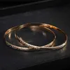 Dubai style exquisite round Bracelet exquisite flower carving wrist accessories high quality womens metal bracelet Jewelry L230704