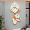 Zegar ścienny Kuchnia Kuchnia Nordic Style Luksusowy salon Luminous Clock Modern Relogio de Parede Decor WWH35XP