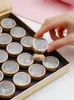 Decorazioni per nail art 35 lattine vuote in alluminio cosmetici contenitori per rossetto accessori per nail art scatola di immagazzinaggio utensili manuali contenitori per gemme 230718