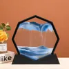 3D Quicksand Dekor Malerei Runde Glas Moving Sand Bild Kunst In Motion Display Fließender Sand Rahmen Desktop Wohnzimmer Dekor