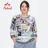 Damen Plus Size TShirt Astrid T-Shirt Seidentop Größe Damenbekleidung Vintage Mode Anime Cartoon Grafikdruck Oneck-Blusen Trends 230719