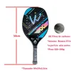 Tennisrackets Voorraad 3K Camewin alle koolstofvezel ruw oppervlak Strandtennisrek met hoes gemailde lijm 230719