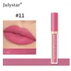 Lip Gloss Retro Glaze Rich Color Appear White Not Stick Cup Non-fading Matte Foggy Surface Waterproof Natural Make Up