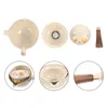 Dinnerware Sets Loose Leaf Tea Cup Small Teapot Rotating Old Fashioned Kettle Making Wood Ceramic Teaware Delicate Office