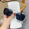 Zonnebril Hoge Kwaliteit Retro Kleine Rechthoek Vrouwen Mannen 90s Dubbele Brug Zonnebril Oceaan Lenzen Shades Unisex Zonnebril Dames