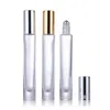 Wholesale Thick Bottom 10ml Glass Roll On Bottles Pen Shape 1 3 OZ Clear Essential Oil Glass Tube Free Shipping Tsmmc