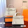 Fashion designer White Rich Mei cowhide with long belt detachable shoulder large capacity 10x18 gift box