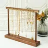 Sieraden Zakjes Tassen Organizer Ketting Display Stand Hout Houder Voor Winkel Sieraden Verpakking Plank Opknoping Case3158