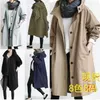 Women's Trench Coats Woman Superior Quality Windbreak Autumn/winter Long Sleeve Solid Hooded Single Breasted Ladies Drop JYFSHS1534