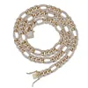 Мужские модные ювелирные украшения золото серебро серебряного цвета замасывают ful cz фигаро сети ожерелье мужские