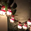Strings 10LED String Lights Christmas Snowman Fairy Lamp Outdoor Garland Curtain Holiday Xmas Party Decor Year