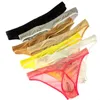 Underbyxor 2023 Design Ice Silk Nylon Breattable Briefs Low-midjiga trosor Manliga trosor Europa storlek Fast underkläder