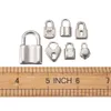 Charms 30pcs Box Stainless Steel Heart Padlock Dangle Lock Pendants For DIY Bracelets Necklaces Jewelry Crafts Keyhcian Making322Y